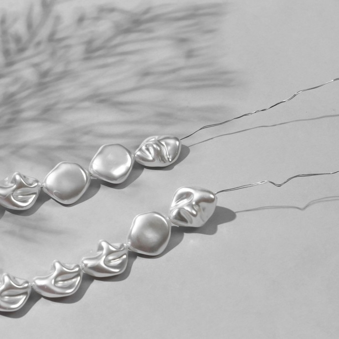 Бусины пластиковые на нити «Жемчуг» 1,9×1,6×1 см, (набор 70 шт.), цвет белый Бусины пластиковые на нити «Жемчуг» 1,9×1,6×1 см, (набор 70 шт.), цвет белый