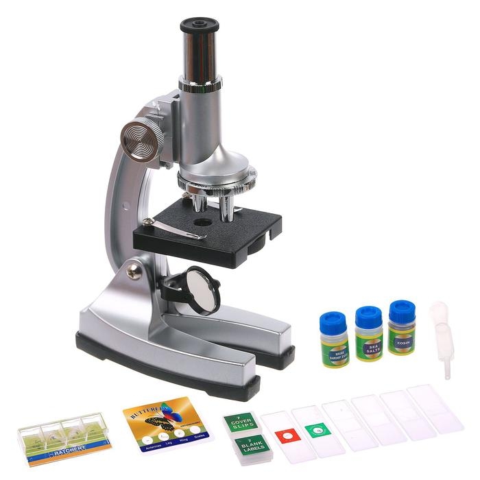 Микроскоп Микроскоп "Лаборатория", кратность увеличения 450х, 200х, 100х, набор для исследований