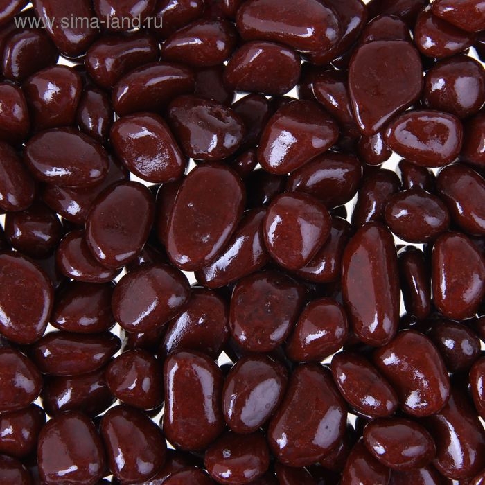 Грунт для аквариума Грунт для аквариума "Галька цветная, бордовая" 800г фр 8-12 мм