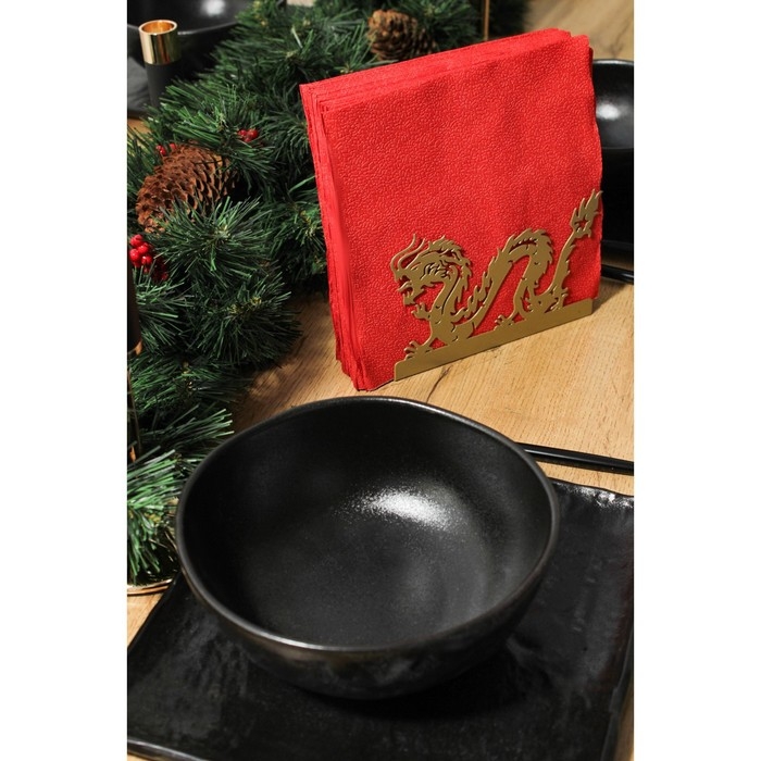 Салфетница Magistro «Дракон», 14×4×9 см, цвет золотой Салфетница Magistro «Дракон», 14×4×9 см, цвет золотой