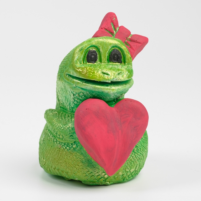 Новый год. Символ 2025. Фигура Новый год. Символ 2025. Фигура "Змея Мамба" светло-зеленая, 8х6см