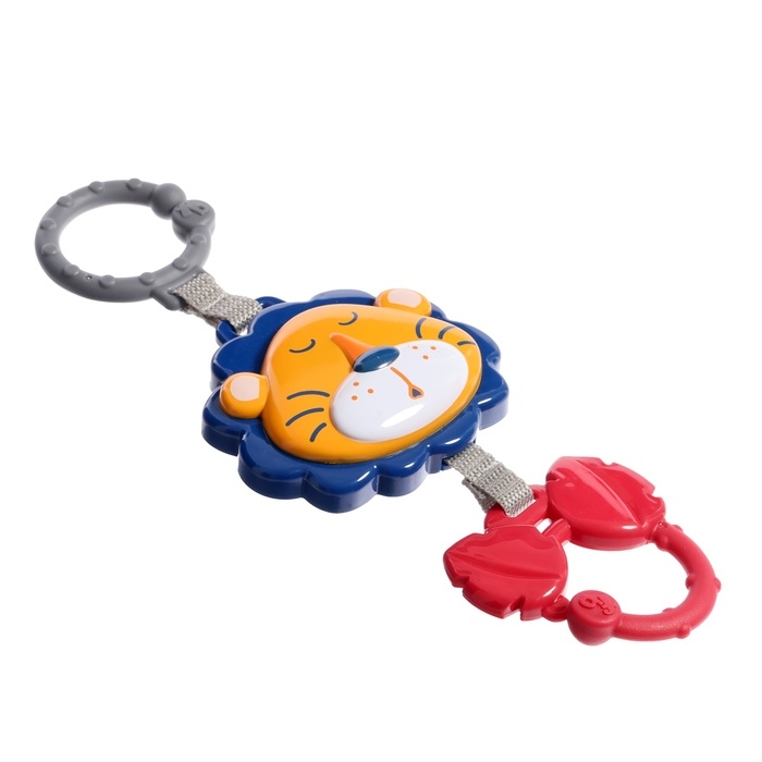 Музыкальная подвеска «Весёлые зверята: Лев», ручка для крепления, звук Музыкальная подвеска «Весёлые зверята: Лев», ручка для крепления, звук