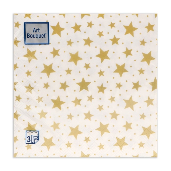 Новый год. Салфетки бумажные Новый год. Салфетки бумажные "Art Bouquet" Созвездие, 3 слоя,33x33, 20 листов