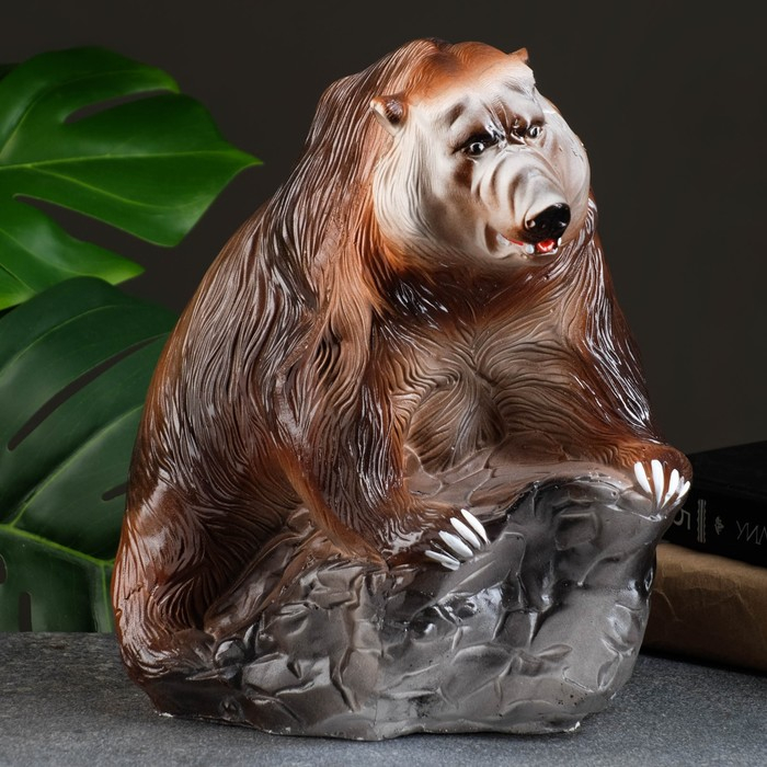 Копилка Копилка "Медведь-хозяин тайги №2" коричневый, 23х10х27см