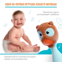 Погремушка с прорезывателем для зубов «Совушка», 2 в 1