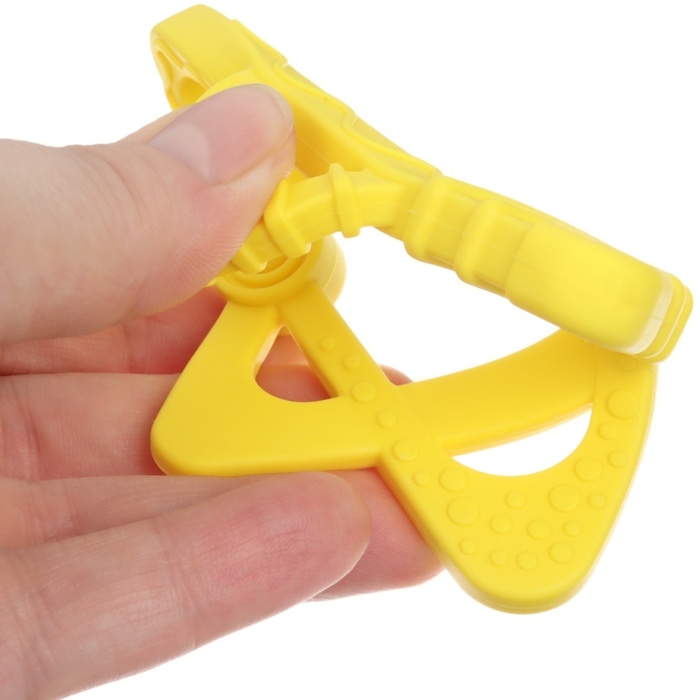 Прорезыватель силиконовый «Звёздочка», цвет жёлтый, ТЭП, КНОПА Прорезыватель силиконовый «Звёздочка», цвет жёлтый, ТЭП, КНОПА