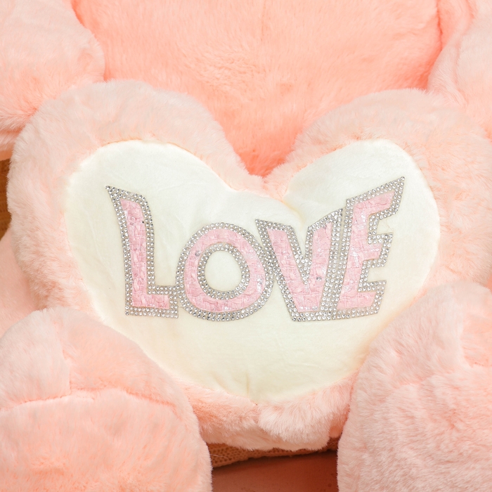 Мягкая игрушка «Мишка», с сердцем, 80 см, цвет розовый Мягкая игрушка «Мишка», с сердцем, 80 см, цвет розовый