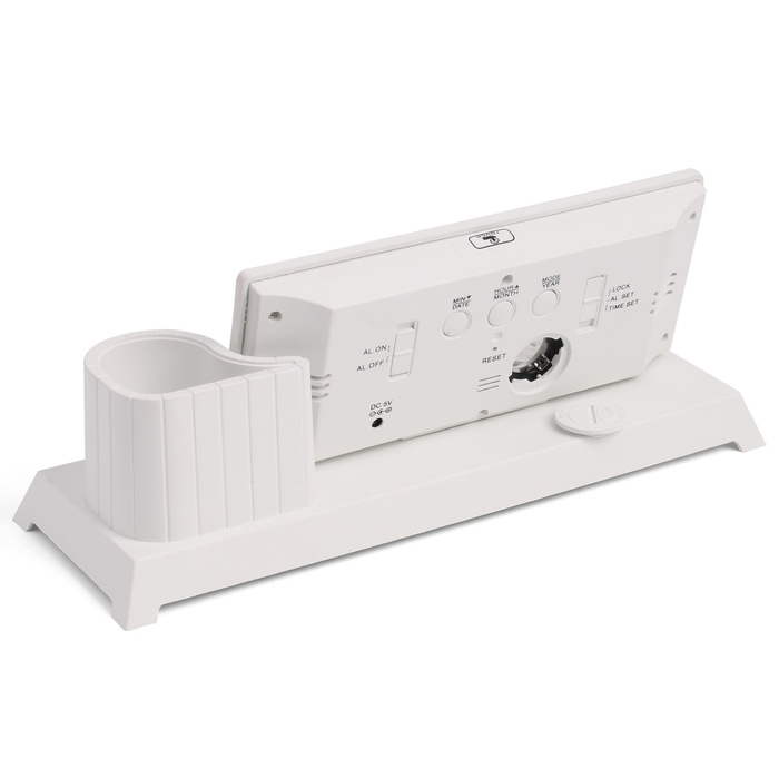 Часы - органайзер электронные, настольные, белая индикация, 11 x 25 см, от USB Часы - органайзер электронные, настольные, белая индикация, 11 x 25 см, от USB
