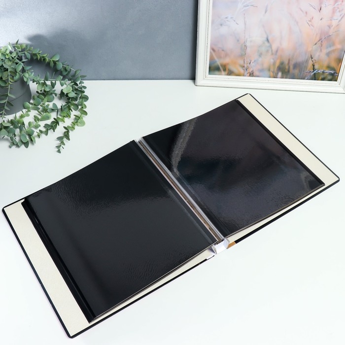 Фотоальбом магнитный 20 листов Фотоальбом магнитный 20 листов "Нежный розовый букет" в коробке, дерево, стразы 34х4х33 см