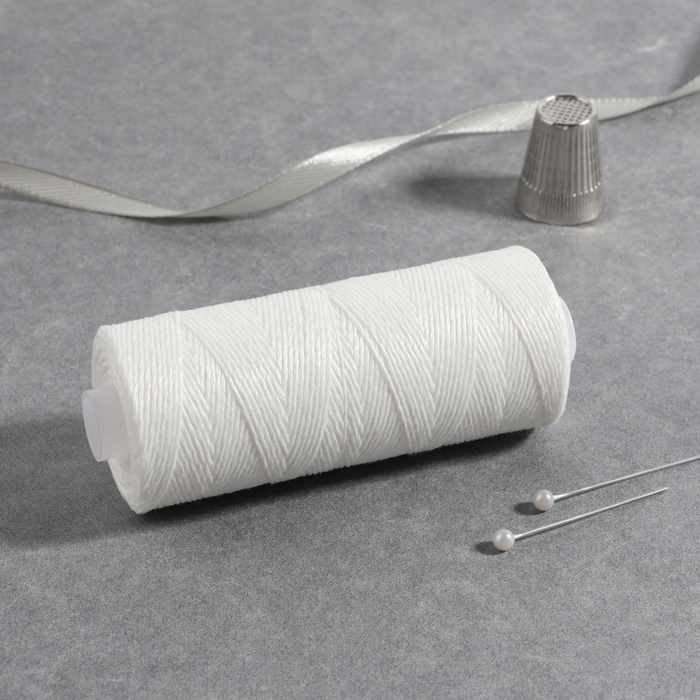 Нитки 170ЛТ, 200 м, цвет белый №0101 Нитки 170ЛТ, 200 м, цвет белый №0101