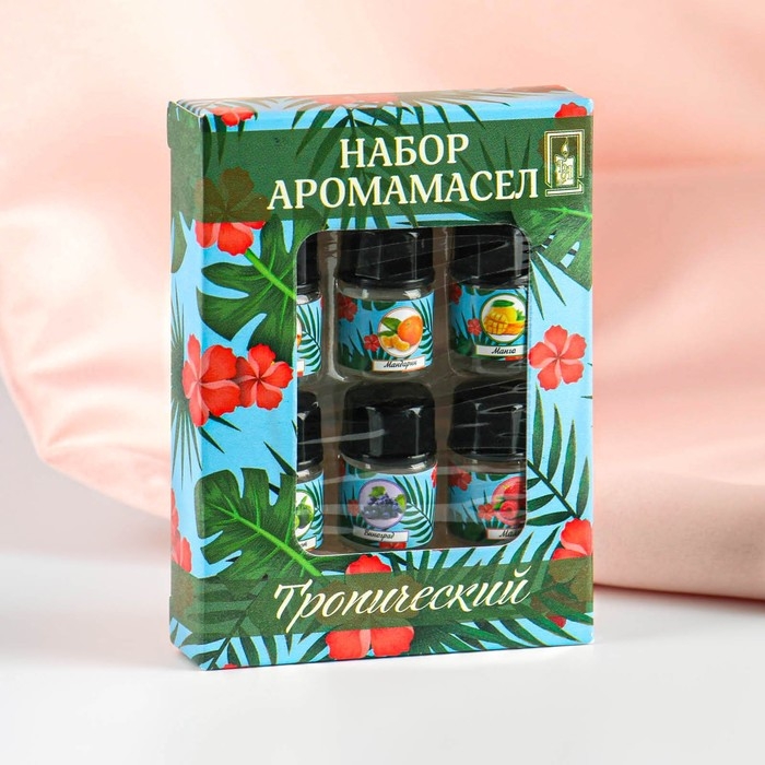 Набор эфирных масел Набор эфирных масел "Тропический", 6 штук по 3 мл, "Богатство Аромата"