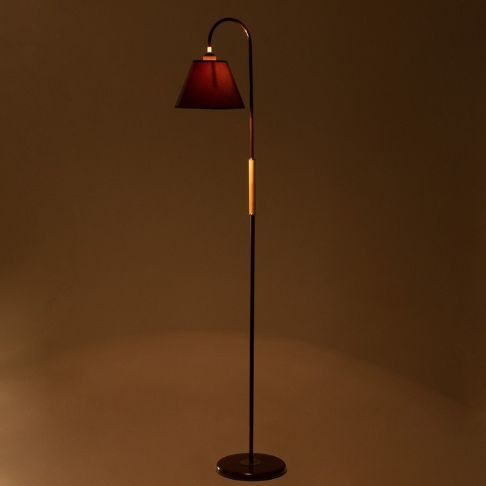 Торшер "Паула" 1х15Вт Е27 коричневый 42х42х165см