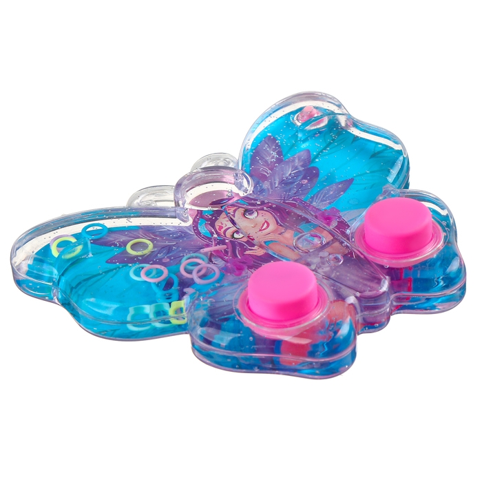 Водная игра с колечками «Бабочка», цвет голубой Водная игра с колечками «Бабочка», цвет голубой