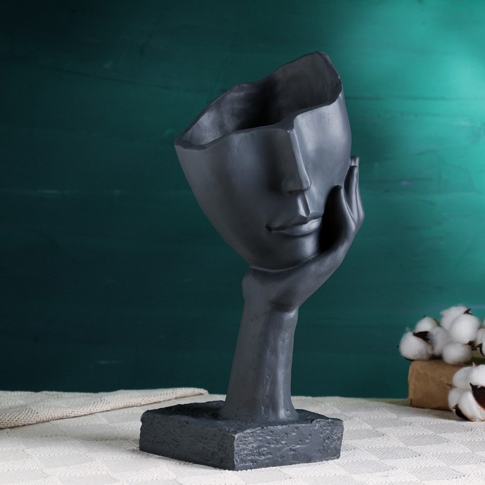 Кашпо - ваза  Кашпо - ваза "Сила ожидания" 31х12х12см