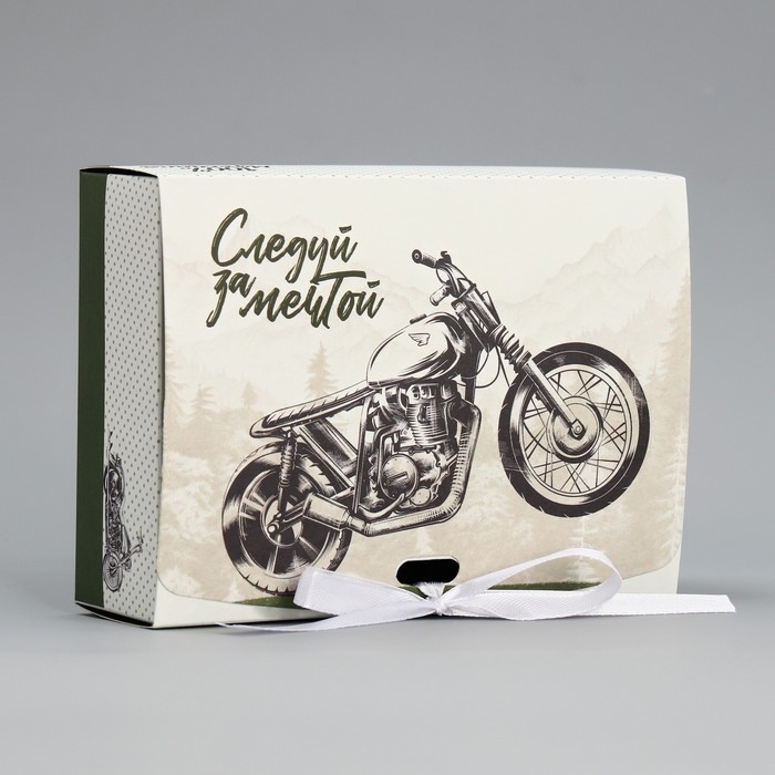 Коробка подарочная складная двухсторонняя, упаковка, «Следуй за мечтой», 16.5 х 12.5 х 5 см Коробка подарочная складная двухсторонняя, упаковка, «Следуй за мечтой», 16.5 х 12.5 х 5 см