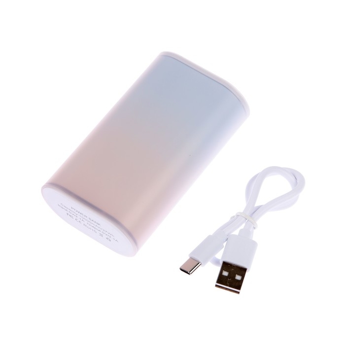 Внешний аккумулятор Y213, 10000 мАч, USB, Type-C, 2 А, сине-розовый Внешний аккумулятор Y213, 10000 мАч, USB, Type-C, 2 А, сине-розовый