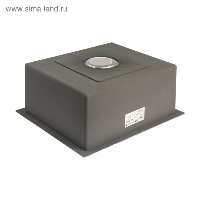 Мойка кухонная GERHANS K35043, врезная, 500х430х220 мм, с сифоном, глянцевая Мойка кухонная GERHANS K35043, врезная, 500х430х220 мм, с сифоном, глянцевая