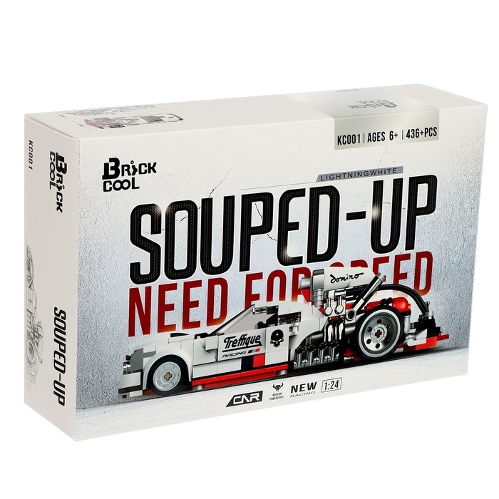 Конструктор Гонка &laquo;Белая молния&raquo;, 436 деталей