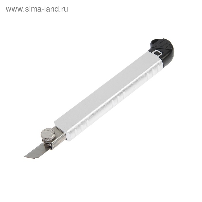 Нож универсальный ТУНДРА, металлический корпус, доп. винтовой фиксатор, 5 лезвий, 9 мм Нож универсальный ТУНДРА, металлический корпус, доп. винтовой фиксатор, 5 лезвий, 9 мм