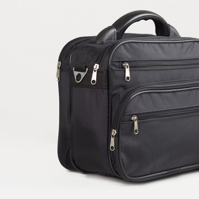 Сумка мужская «ЗФТС», цвет чёрный Сумка мужская «ЗФТС», цвет чёрный