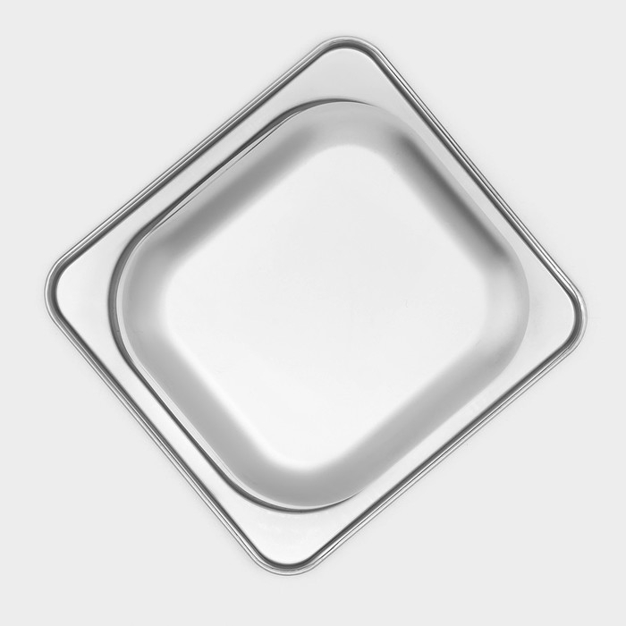 Гастроемкость 1/6 из нержавеющей стали, 150 мм, 17,5×16,5×14 см