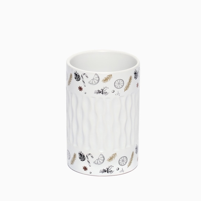 Кружка с рельефом керамическая новогодняя Дорого внимание «Глинтвейн», 300 мл Кружка с рельефом керамическая новогодняя Дорого внимание «Глинтвейн», 300 мл