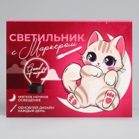 Светильник «Кот« с маркером, 18 х 13,5 см, модель GMN-0001.