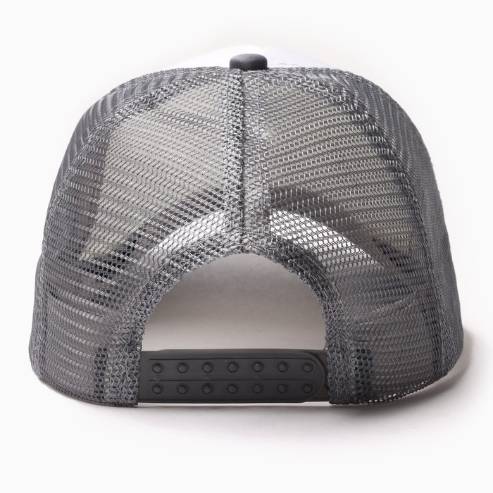Бейсболка с сеткой MINAKU, цвет светло-серый, размер 56-58 Бейсболка с сеткой MINAKU, цвет светло-серый, размер 56-58
