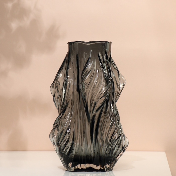 Ваза для цветов «Лючия» из прозрачного черного стекла 26,5 х 8 х 8 см Ваза для цветов «Лючия» из прозрачного черного стекла 26,5 х 8 х 8 см