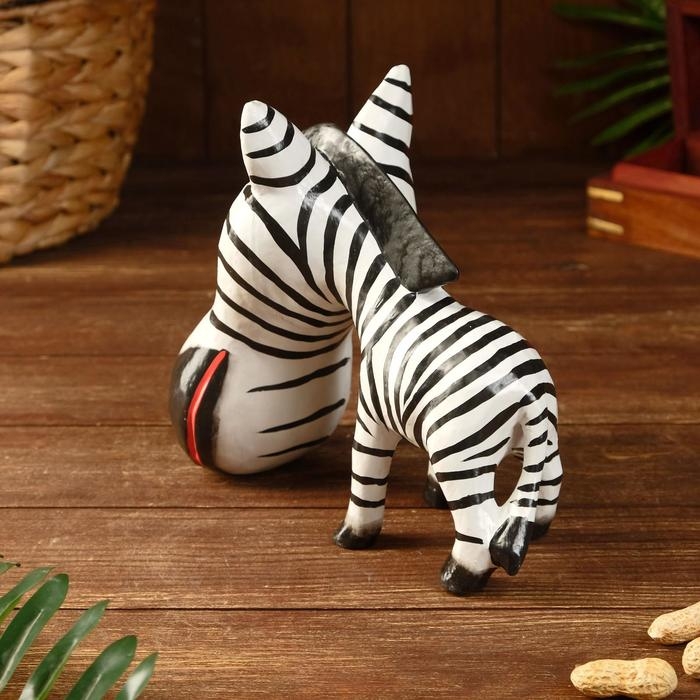 Сувенир дерево  Сувенир дерево "Зебра-головастик" 23х21х21 см