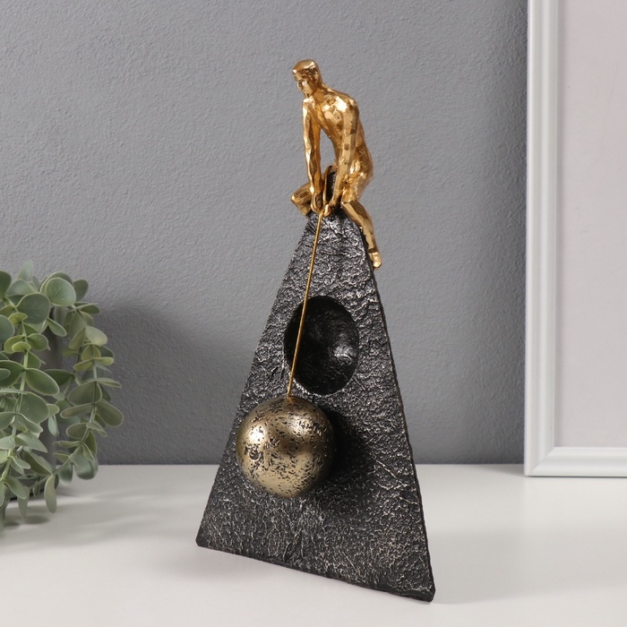 Сувенир полистоун  Сувенир полистоун "Абстракция. Тяжёлый труд" 9,5х16,3х27 см