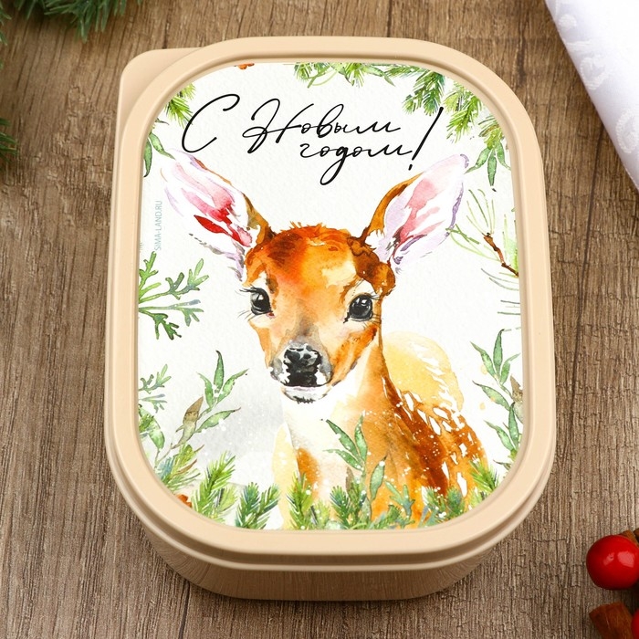 Новый год. Ланч-бокс «Сказочный олень», 500 мл Новый год. Ланч-бокс «Сказочный олень», 500 мл