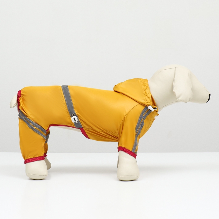 Комбинезон для собак, демисезонный, размер L (ДС 28-30, Ог 43-45, ОШ 31-33 см), жёлтый Комбинезон для собак, демисезонный, размер L (ДС 28-30, Ог 43-45, ОШ 31-33 см), жёлтый