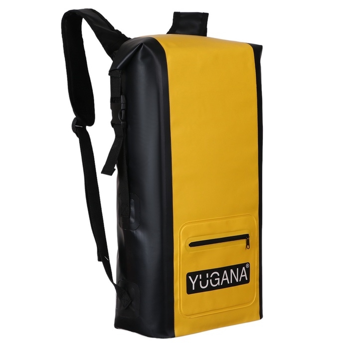 Герморюкзак YUGANA, ПВХ, водонепроницаемый 15 литров, желтый