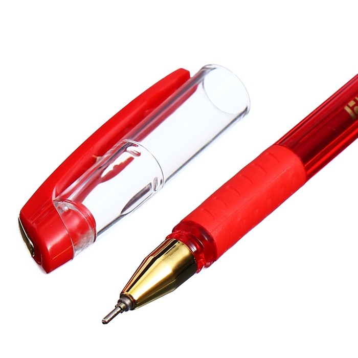 Ручка шариковая Berlingo xGold, стержень красный, узел-игла 0,7 мм Ручка шариковая Berlingo xGold, стержень красный, узел-игла 0,7 мм