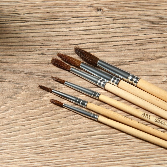 Кисть для рисования набор 6 шт. белка Jan Vermeer Кисть для рисования набор 6 шт. белка Jan Vermeer