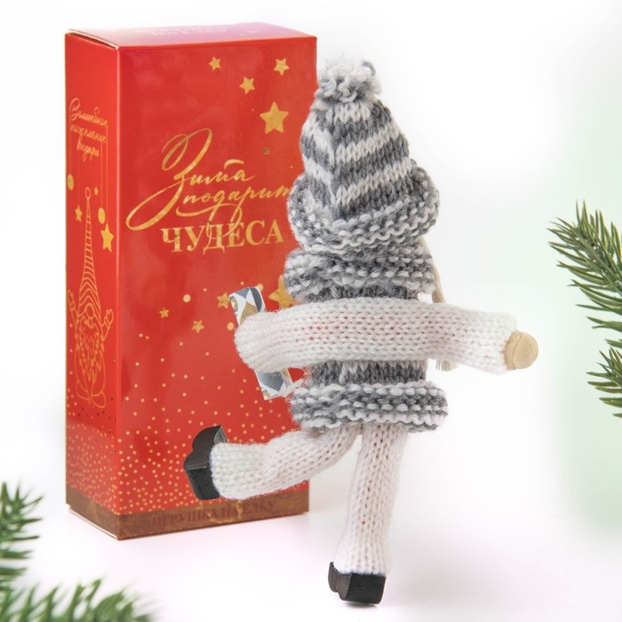 Ёлочная игрушка новогодняя новогодняя «Новый год: Снежных радостей», 14 см х 7 см х 3 см Ёлочная игрушка новогодняя новогодняя «Новый год: Снежных радостей», 14 см х 7 см х 3 см