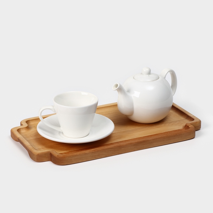 Поднос деревянный для подачи Adelica, 35×20×1,8 см, потайные ручки, массив берёзы, пропитано маслом, цвет натуральный Поднос деревянный для подачи Adelica, 35×20×1,8 см, потайные ручки, массив берёзы, пропитано маслом, цвет натуральный