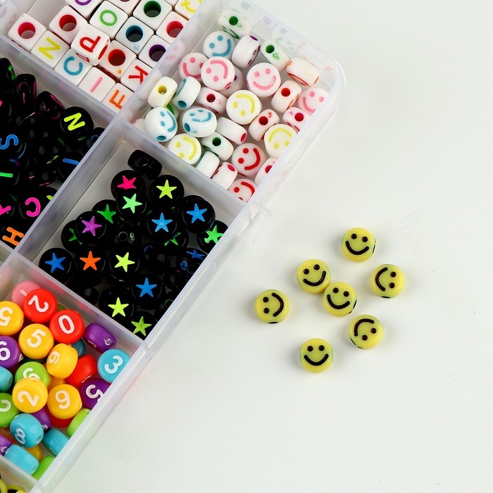 Набор для создания украшений, 15 видов бусин Набор для создания украшений, 15 видов бусин