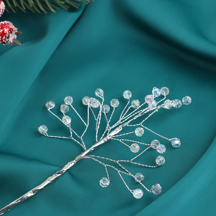 Декор  Декор "Хрустальная сказка" 18 см, прозрачный шарик