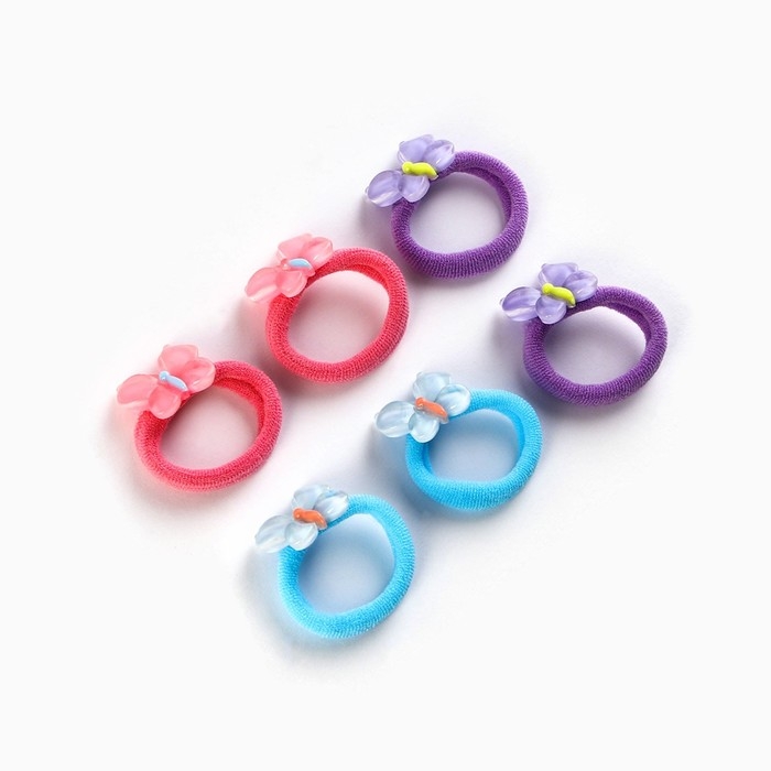 Резинка для волос «Для самой милой» 6 штук, 3.5 х 12 см Резинка для волос «Для самой милой» 6 штук, 3.5 х 12 см