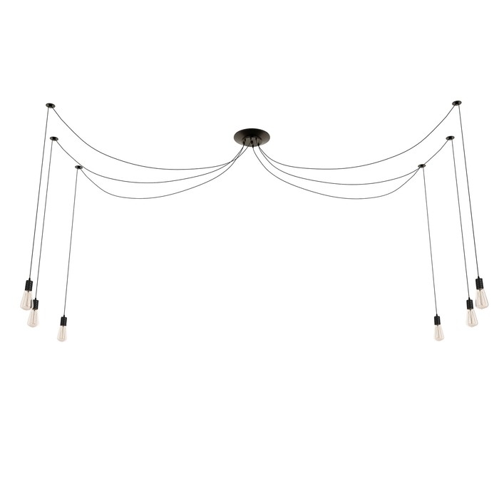 Светильник Светильник "Скин паук" 6хЕ27 40Вт черный 30х30х20-150см