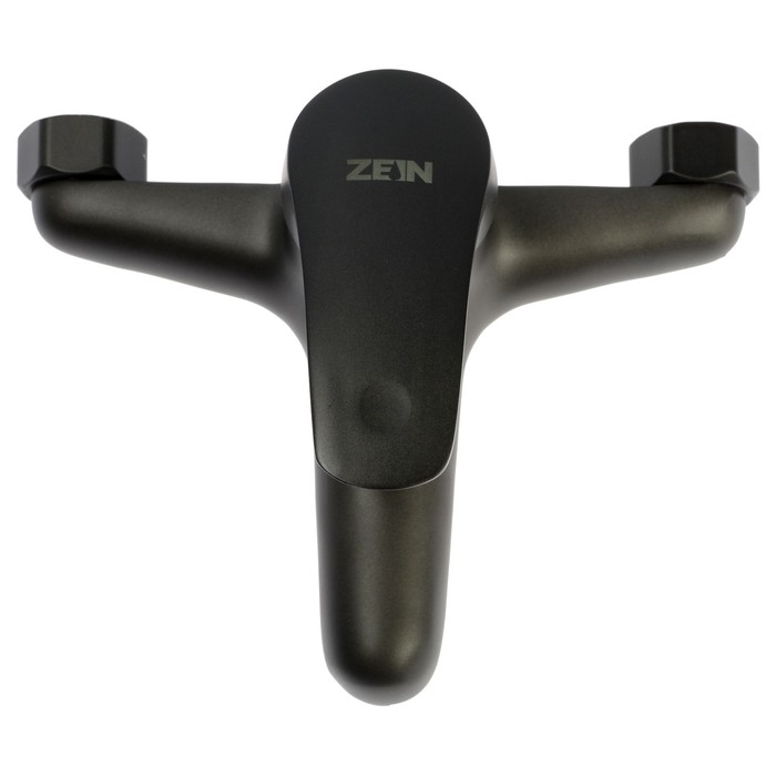 Смеситель для ванны ZEIN Z3839, однорычажный, душевой набор, лейка 5 режимов, графит Смеситель для ванны ZEIN Z3839, однорычажный, душевой набор, лейка 5 режимов, графит