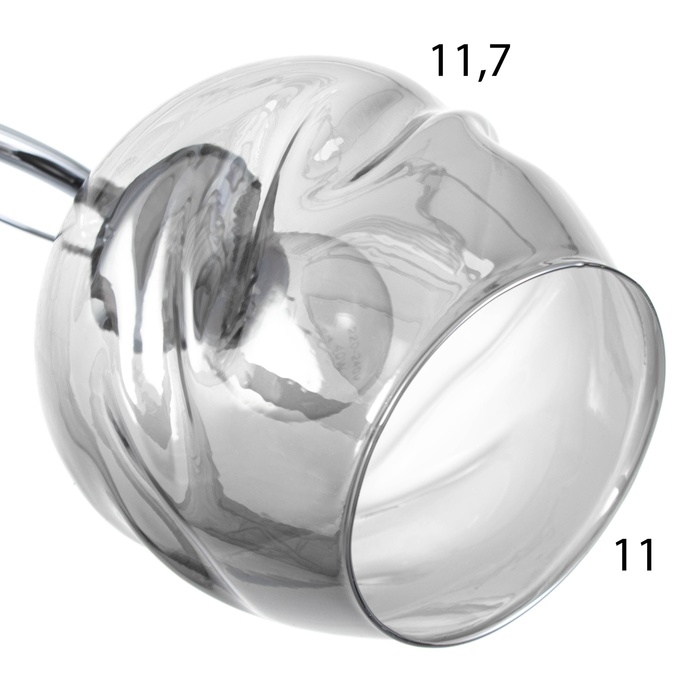 Люстра Люстра "Миллениум" 2х60Вт Е27 Хром, чёрный 54х19х23см