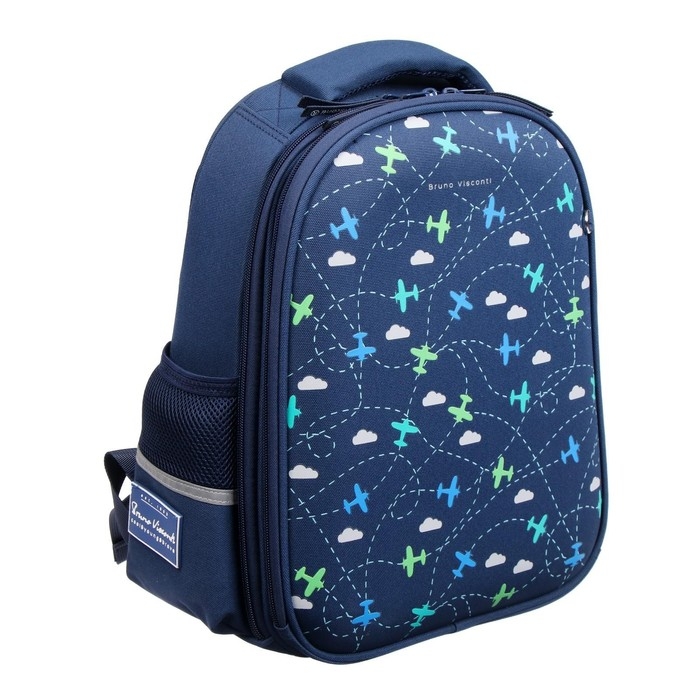 Рюкзак каркасный Bruno Visconti Рюкзак каркасный Bruno Visconti "Игрушки. Самолёты", 36 х 28 х 17 см, пенал в подарок