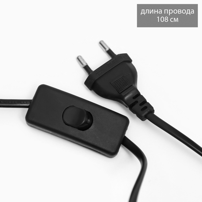 Лампа настольная Лампа настольная "Анеле" 1х40Вт Е14 белый/золото 22х22х38см