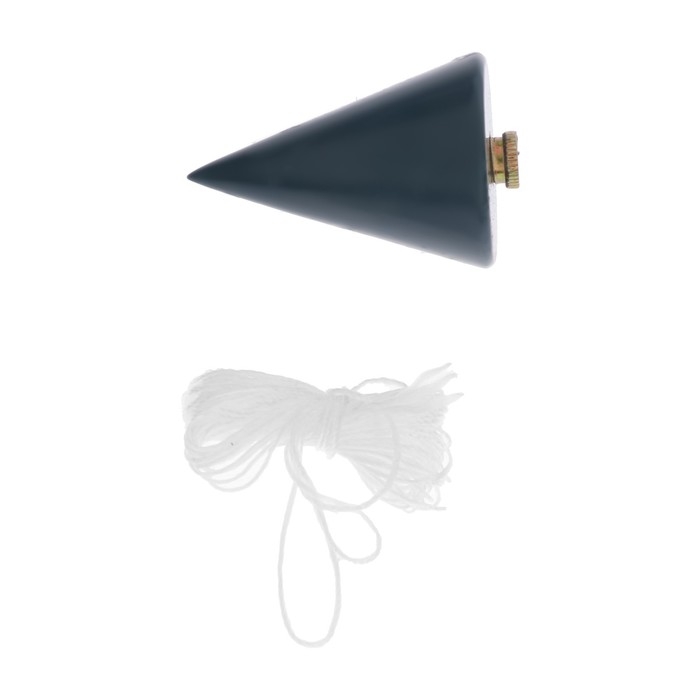 Отвес конусный ТУНДРА, шнур 5 метров, 200 г Отвес конусный ТУНДРА, шнур 5 метров, 200 г