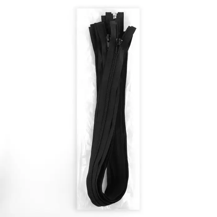 Молния «Спираль», №5, разъёмная, замок автомат, 70 см, чёрная