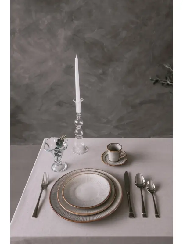 Тарелка Magistro Astral, d=18 см, фарфор, серая