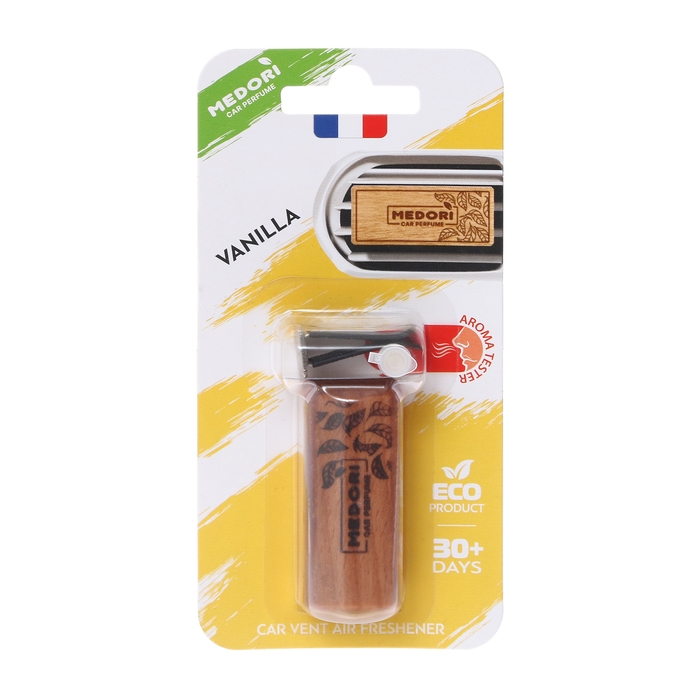Ароматизатор на дефлектор деревянный Medori, Ваниль, ММ-1104 Ароматизатор на дефлектор деревянный Medori, Ваниль, ММ-1104